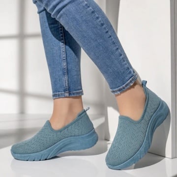 Reduceri espadrile sport dama, Espadrile dama sport albastre EMA4, modlet.ro
