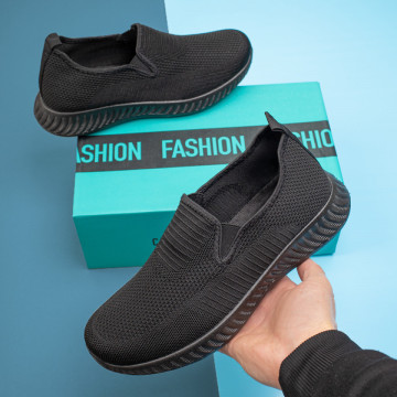 Espadrile negre barbati MOD11283, 4, modlet.ro