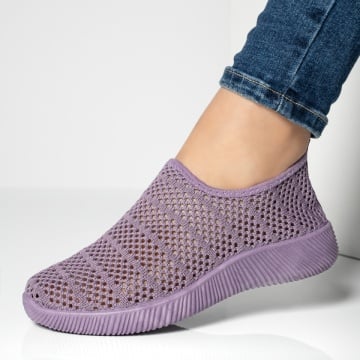 Espadrile sport dama cu perforatii mov ZEF13061, 2, zeforia.ro