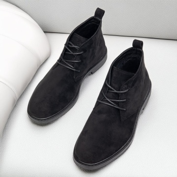 Ghete barbati cu siret negru suede MOD12562, 2, modlet.ro