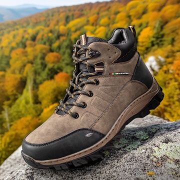 Ghete barbati khaki cu siret si fermoar MOD12556, 3, modlet.ro