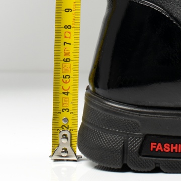 Ghete dama cu siret si fermoar negre MOD10268, 4, modlet.ro