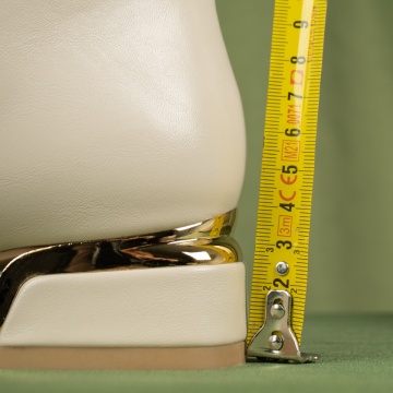 Ghete dama cu toc si accesoriu decorativ bej MOD06996, 4, modlet.ro