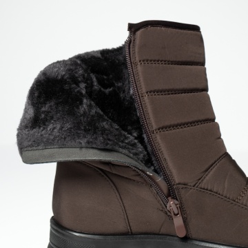 Ghete dama din fas cu fermoar maro MOD06551, 2, modlet.ro