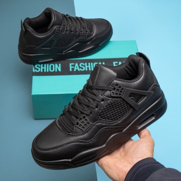 Ghete sport barbati cu siret negri MOD14022, 3, modlet.ro