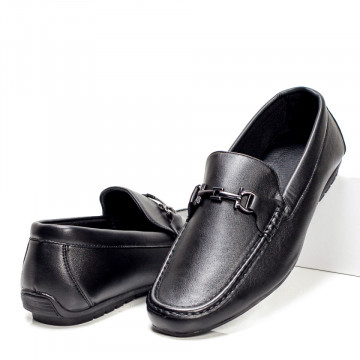 Mocasini barbati cu talpa joasa negri MOD05395, 1, modlet.ro