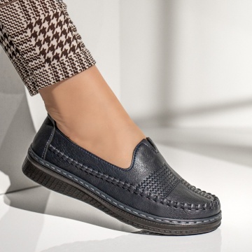 Mocasini dama albastri MOD13274, 2, modlet.ro