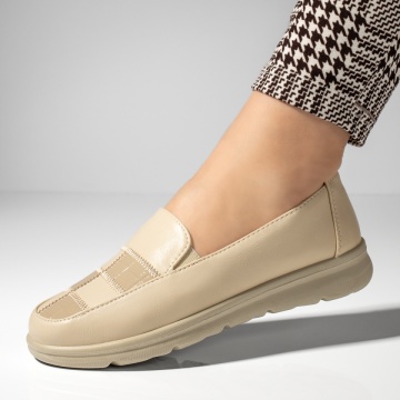 Mocasini dama bej MOD13271, 2, modlet.ro