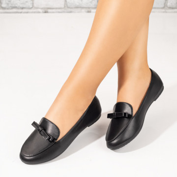 Mocasini dama cu talpa joasa negri MOD10152, 3, modlet.ro