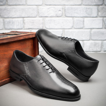 Pantofi barbati eleganti negri din Piele naturala MOD09509, 2, modlet.ro