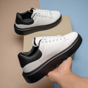 Pantofi casual barbati alb cu negru MOD13944, 2, modlet.ro