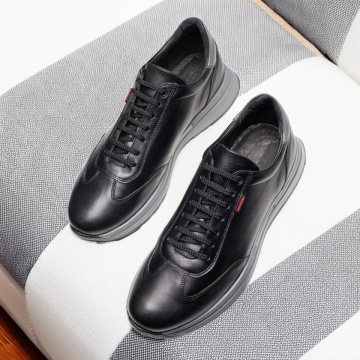 Pantofi casual barbati cu siret negri din Piele naturala MOD12068, 2, modlet.ro