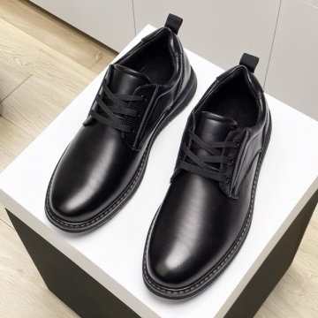 Pantofi casual barbati cu siret negri MOD13985, 4, modlet.ro