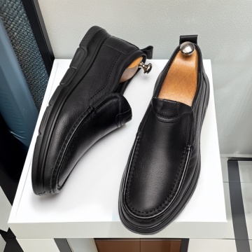 Pantofi casual barbati negri din Piele naturala MOD13969, 4, modlet.ro