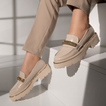 Pantofi casual dama bej MOD11874, 4, modlet.ro