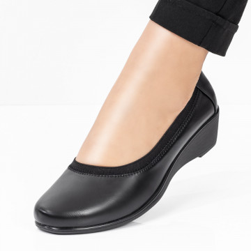 Pantofi casual dama cu platforma negri MOD08425, 1, modlet.ro