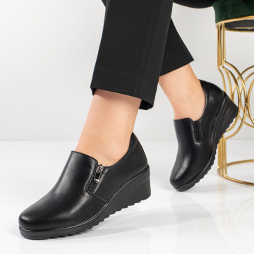 Pantofi casual dama cu platforma negri MOD11103, 5, modlet.ro