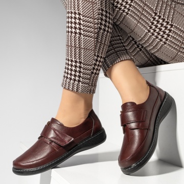 Pantofi casual dama, Pantofi casual dama cu talpa joasa visinii MOD14245, modlet.ro