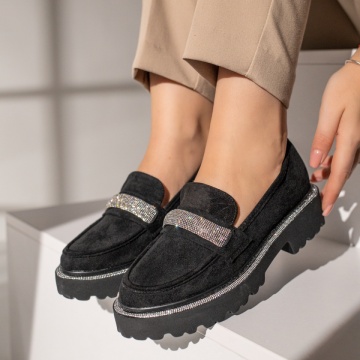 Pantofi casual dama negri suede MOD11874, 2, modlet.ro
