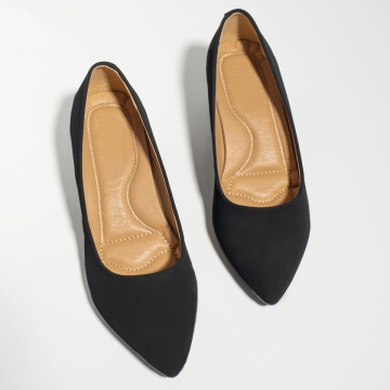 Pantofi dama cu toc gros negru suede MOD13067, 4, modlet.ro