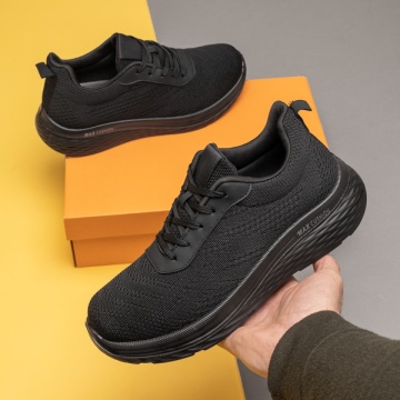 Pantofi sport cu talpa groasa negri MOD14201