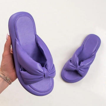 Papuci casual dama cu talpa groasa mov MOD04037, 3, modlet.ro