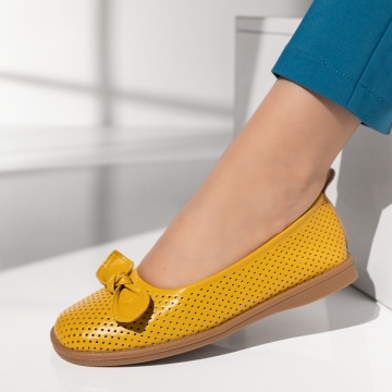 Balerini dama cu fundita galbeni MOD14295