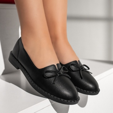 Balerini dama cu talpa joasa si fundita negri MOD13099, 3, modlet.ro