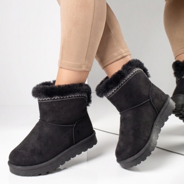 Cizme dama tip oog negru suede LILI48, 2, modlet.ro