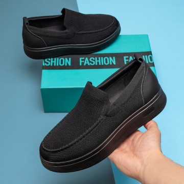 Adidasi barbati, Espadrile barbati cu talpa joasa negre DAN3, modlet.ro