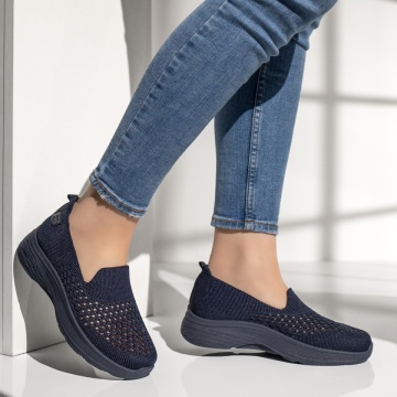 Espadrile sport dama cu perforatii albastre EMA14, 4, modlet.ro