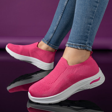 Espadrile sport dama roz inchis MOD11173, 4, modlet.ro