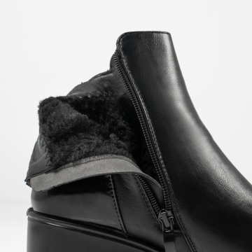 Ghete dama cu platforma negre MOD14131, 3, modlet.ro