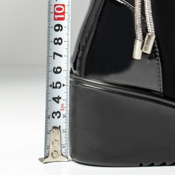 Ghete dama cu platforma negru suede MOD14177, 4, modlet.ro
