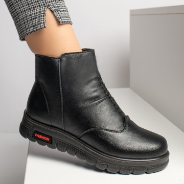 Ghete dama negre cu fermoar MOD06542