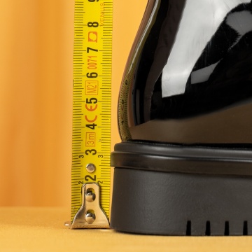 Ghete dama negre lacuite cu fermoar MOD07124, 4, modlet.ro