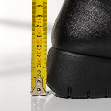 Ghete dama scurte cu fermoar negre MOD14083, 4, modlet.ro