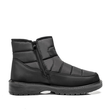 Ghete negre cu fermoar din fas MOD14163, 3, modlet.ro