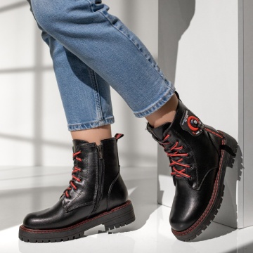 Ghete Dama, Ghete nerge cu fermoar si accesorii dama MOD07165, modlet.ro