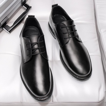 Pantofi casual barbati cu siret negri din Piele naturala MOD12657, 3, modlet.ro