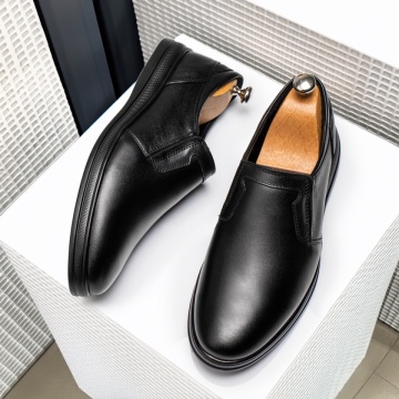 Pantofi casual barbati cu talpa joasa negri din Piele naturala MOD11277