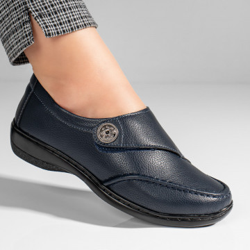 Pantofi casual dama albastri cu scai MOD10948, 3, modlet.ro