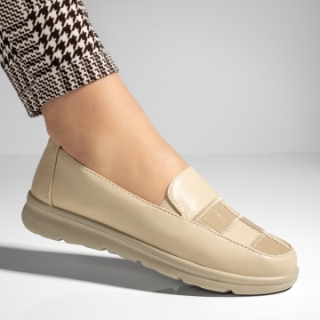 Pantofi casual dama bej MOD13271, 3, modlet.ro