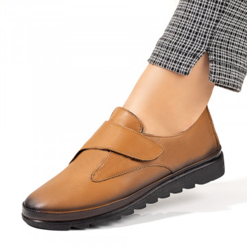 Pantofi casual dama cu scai maro din Piele naturala MOD10350, 1, modlet.ro