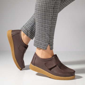 Pantofi casual dama maro cu scai din Piele naturala DORA40, 3, modlet.ro