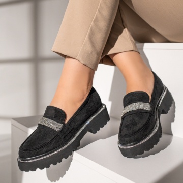 Pantofi casual dama negri suede MOD11874, 3, modlet.ro