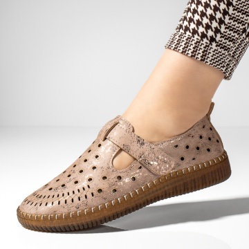 Pantofi casual dama roz cu scai MOD13268, 3, modlet.ro