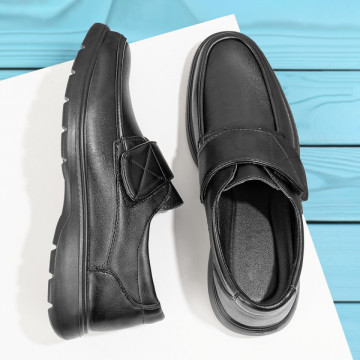 Pantofi casual negri barbati cu scai MOD11226, 3, modlet.ro