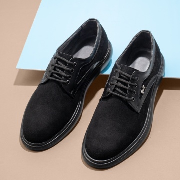 Pantofi casual negri suede barbati cu siret MOD11687, 3, modlet.ro