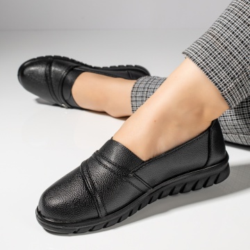 Pantofi dama casual negri cu talpa joasa MOD06126, 2, modlet.ro